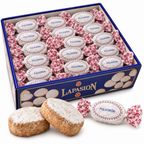 Polvorón de Almendra envuelto en papel seda | 5Kg