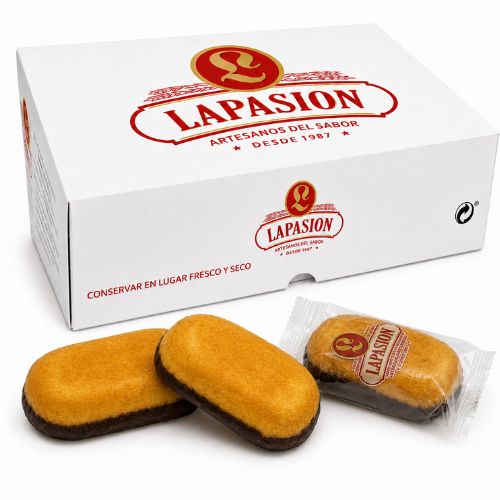 Bizcocho Borracho con Base al Chocolate Envuelto | 2 kg | 34 ud aprox.