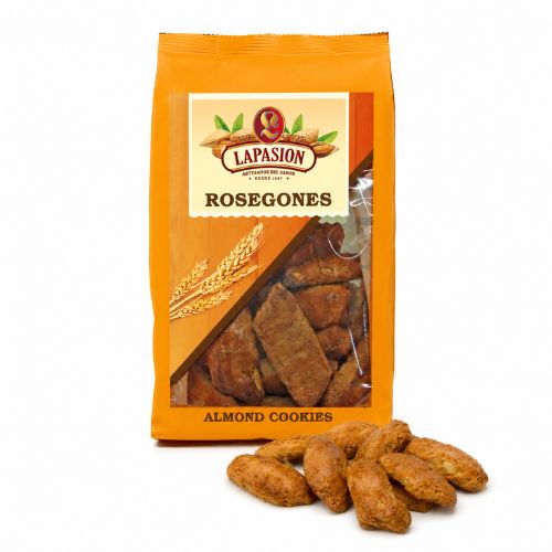 Rosegones · Galletas con Almendras Tostadas | 140 g x 8 paquetes