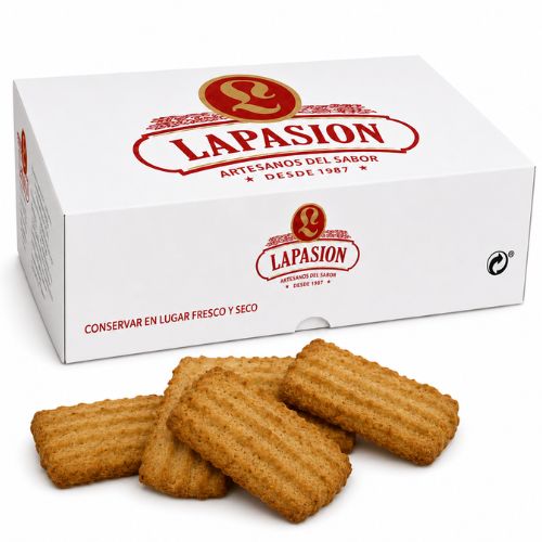 Rizada Integral con Edulcorante | Galletas Integrales Rizadas | 2 kg | 91 ud aprox.