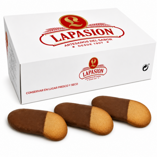 Galletas Lenguas con Chocolate | 2,5 kg | 115 ud aprox.