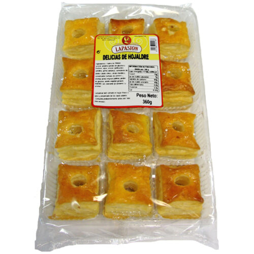 Delicias de hojaldre 12 unid | 360g x 8 paquetes
