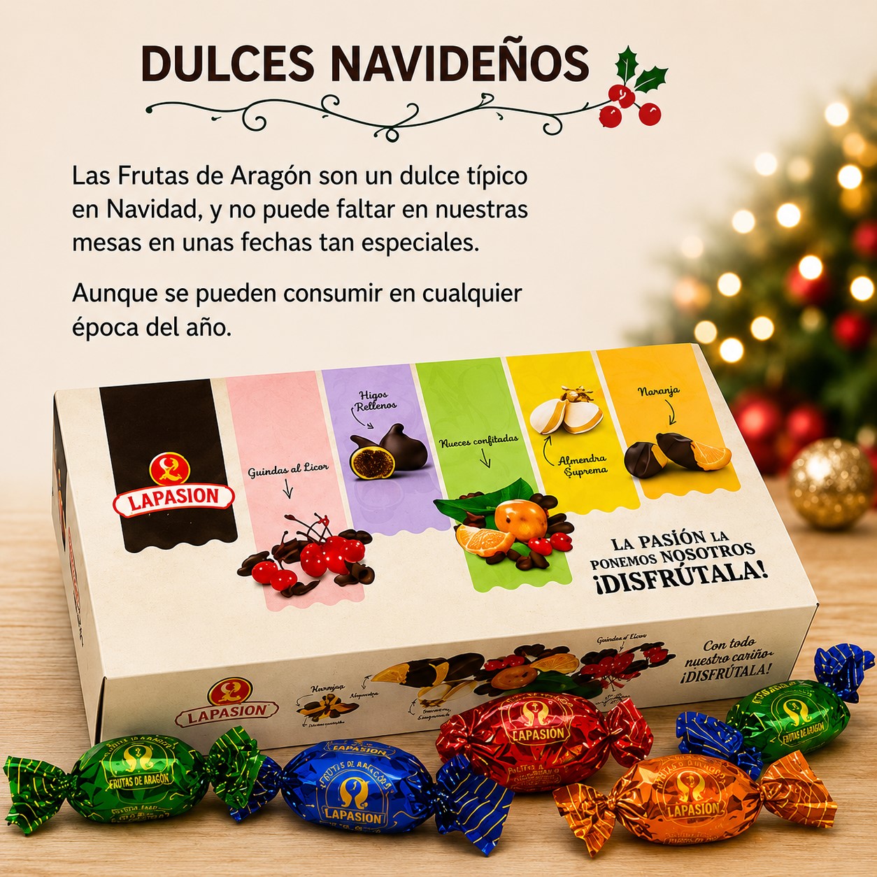 Frutas de Aragón LaPasion | Fruta Confitada con Chocolate - Imagen 4