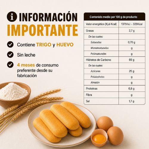 Bizcocho Soletilla | 300g x 12 paquetes - Imagen 7