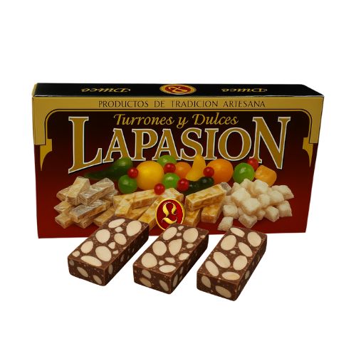 Portions de nougat au chocolat et aux amandes : qualité suprême : sans sucre ajouté