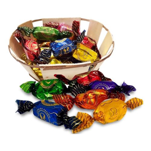 Frutas de Aragón LaPasion | Cesto 250 g | Fruta Confitada con Chocolate