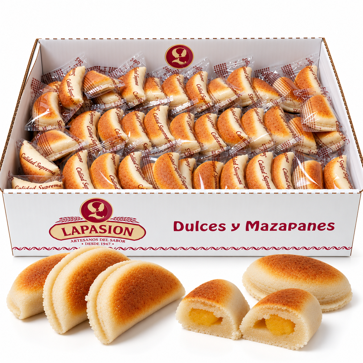 Empanadas de Mazapán Suprema Rellenas de Yema Confitada