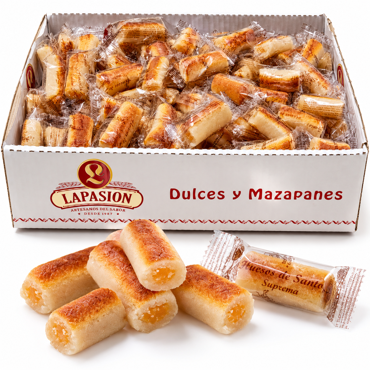 Huesos de Mazapán Suprema Rellenos de Yema Confitada