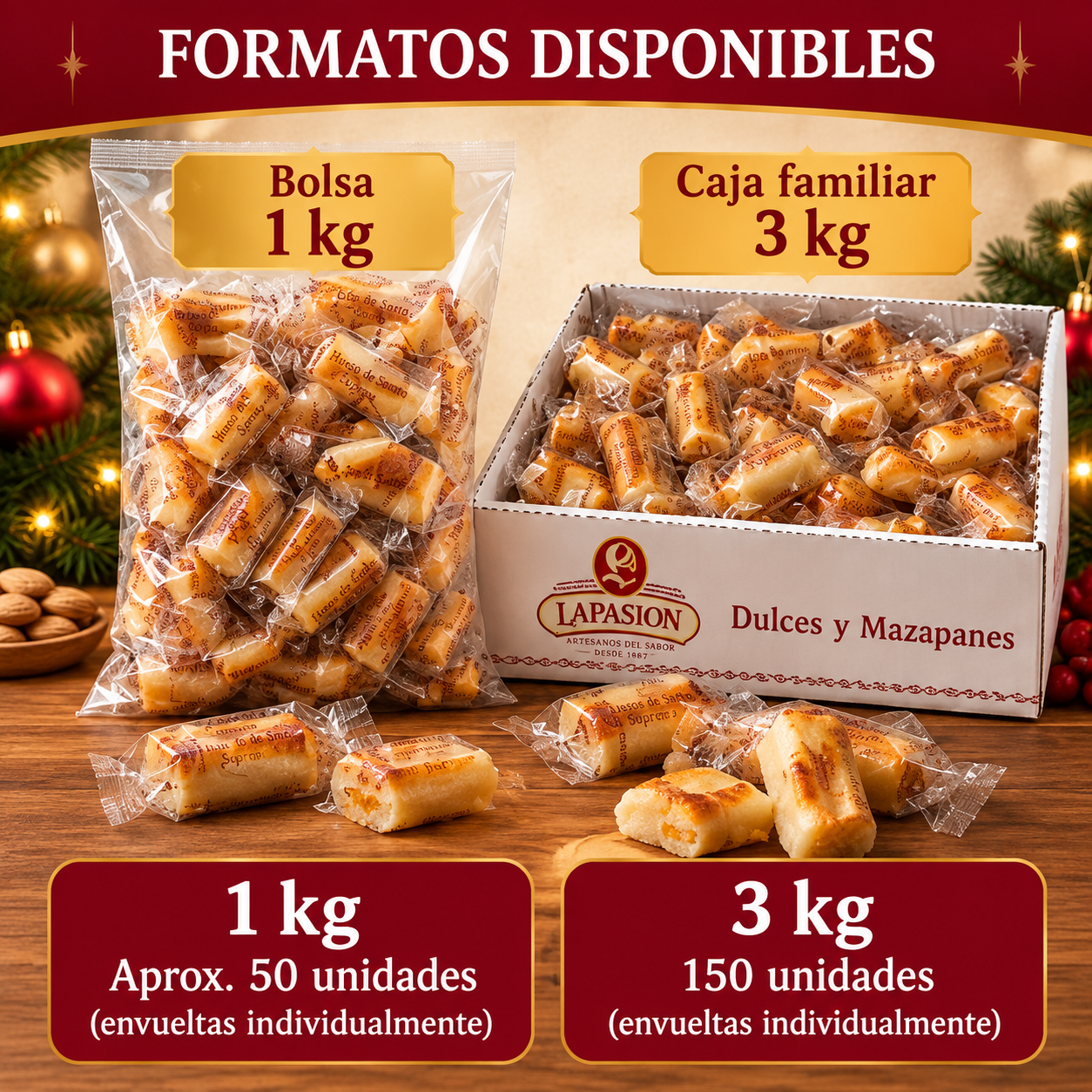 Huesos de Mazapán Suprema Rellenos de Yema Confitada - Imagen 3