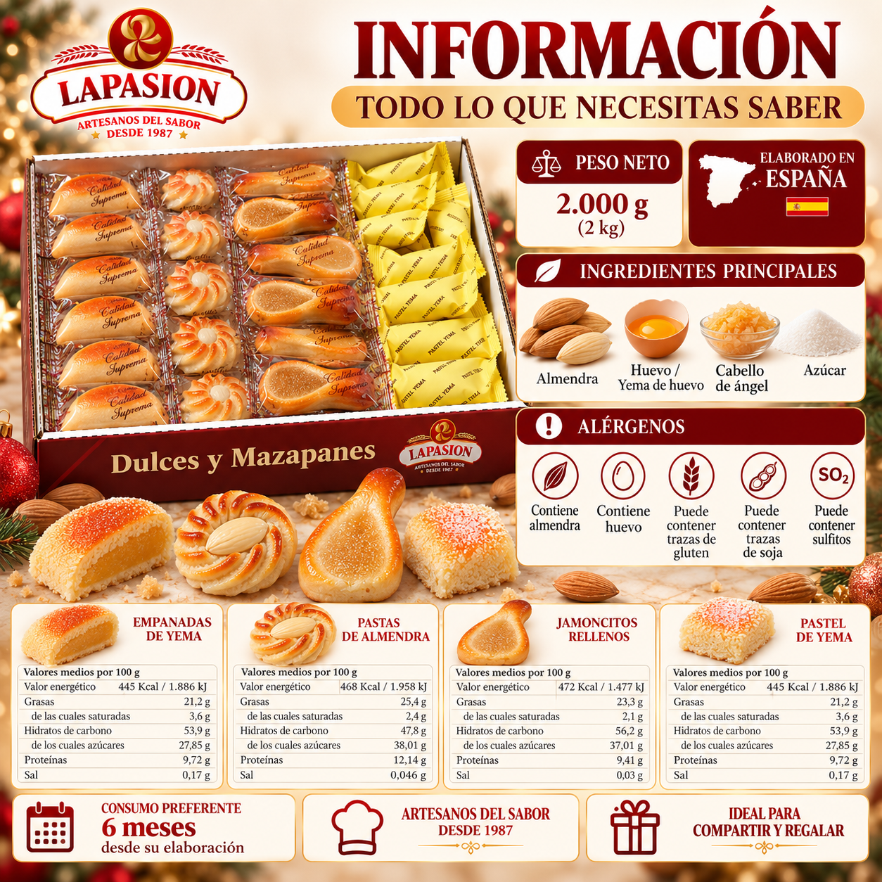 Surtido de Mazapanes Calidad Suprema | 2 Kg - Imagen 8