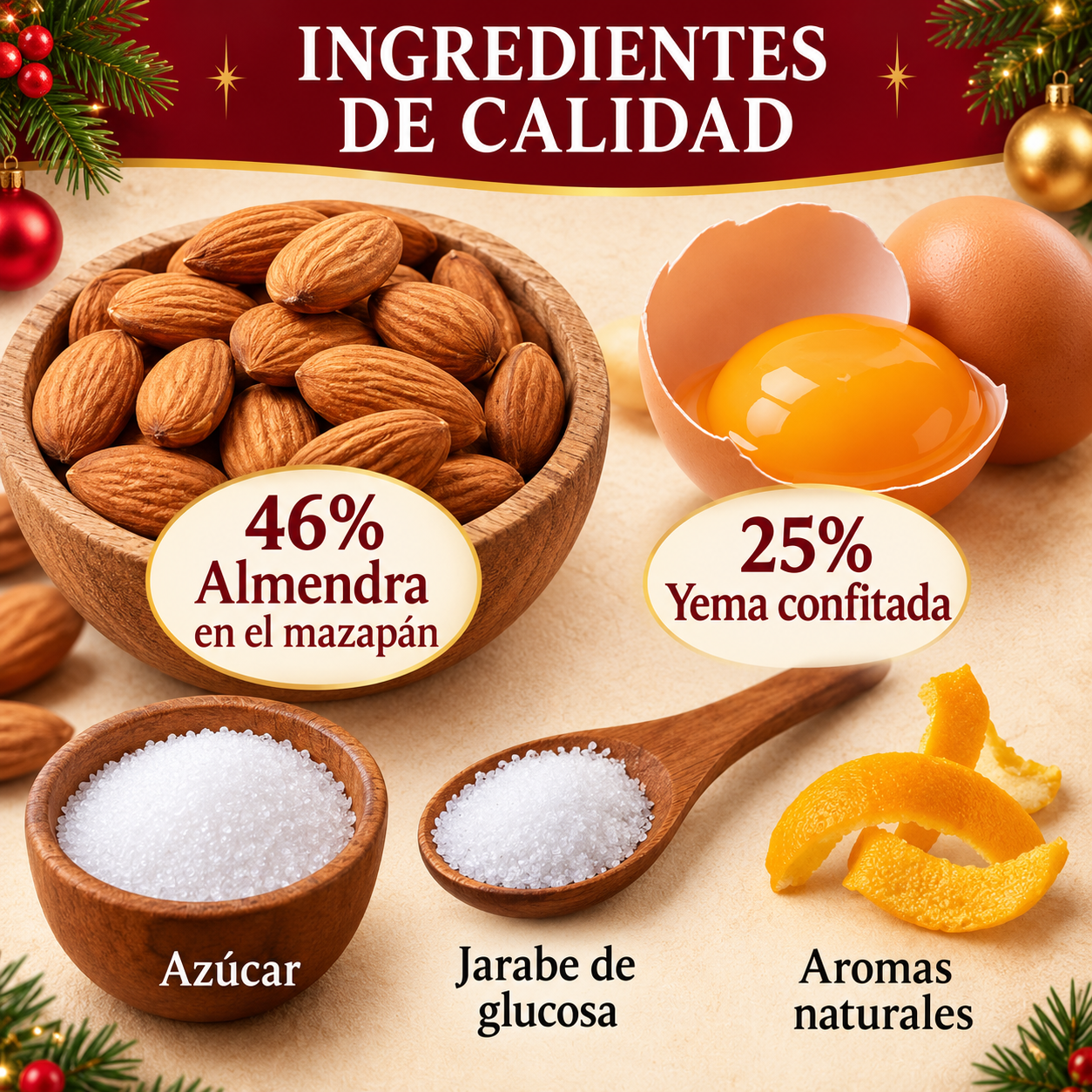 Huesos de Mazapán Suprema Rellenos de Yema Confitada - Imagen 5