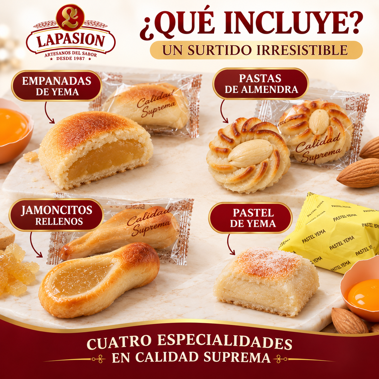 Surtido de Mazapanes Calidad Suprema | 2 Kg - Imagen 3