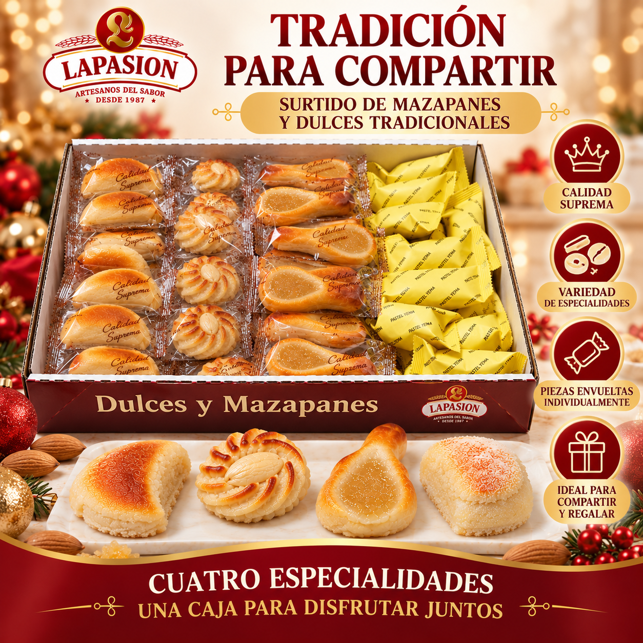 Surtido de Mazapanes Calidad Suprema | 2 Kg - Imagen 6