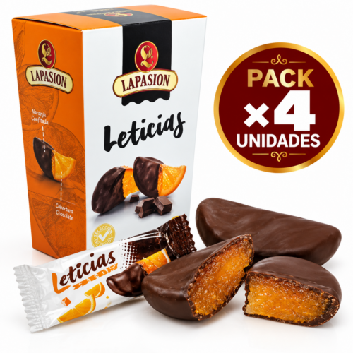 Leticias Étoile | Orange Confite avec Chocolat | 150g x 10 Étoiles