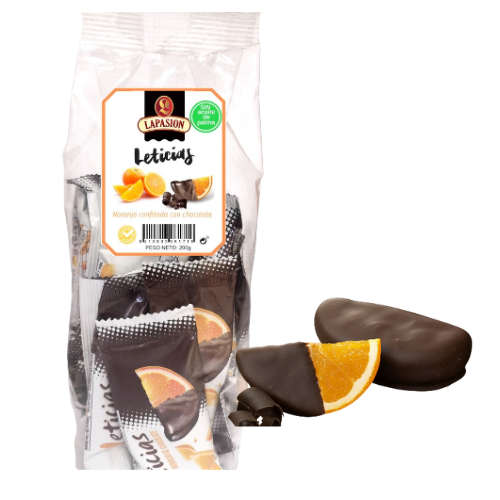Leticias LaPasion | Naranja Confitada con Chocolate | 200g