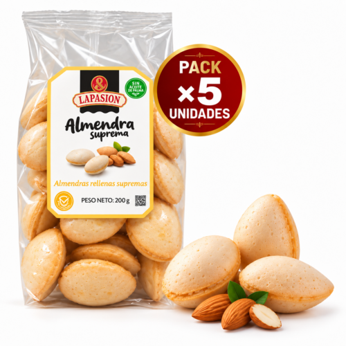 Almendras rellenas de Turrón |  Bolsa 200g