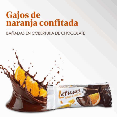 Gajos de Naranja Confitada con Chocolate |