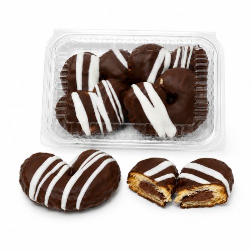 Blister Palmeras de Chocolate | Palmeritas de Hojaldre con Cobertura Rellenas de Crema de Cacao| 200G