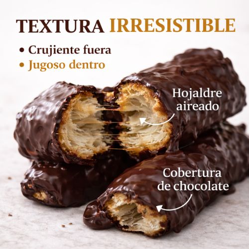 Pack Surtido Rizos de Hojaldre LaPasion | Lazos Jugosos con Azúcar + Chocolate Bombón | 2 x 550g (25 uds aprox.) - Imagen 3