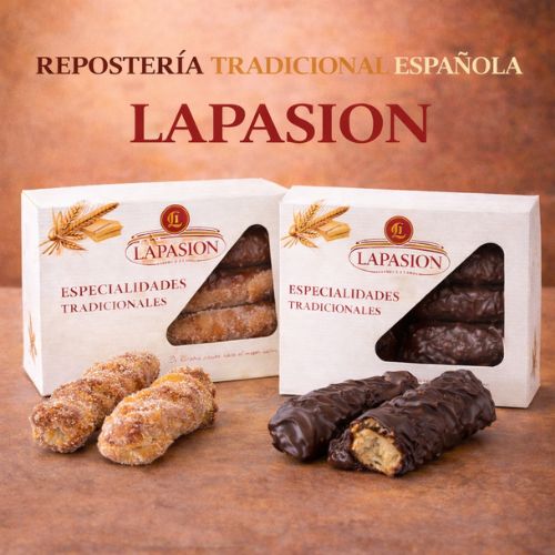 Pack Surtido Rizos de Hojaldre LaPasion | Lazos Jugosos con Azúcar + Chocolate Bombón | 2 x 550g (25 uds aprox.) - Imagen 8