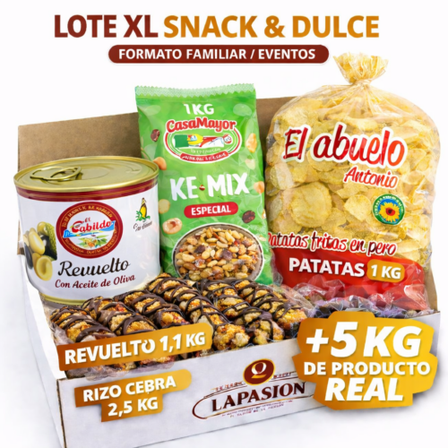 Lote XL Snack & Dulce (Formato Familiar/ Eventos)