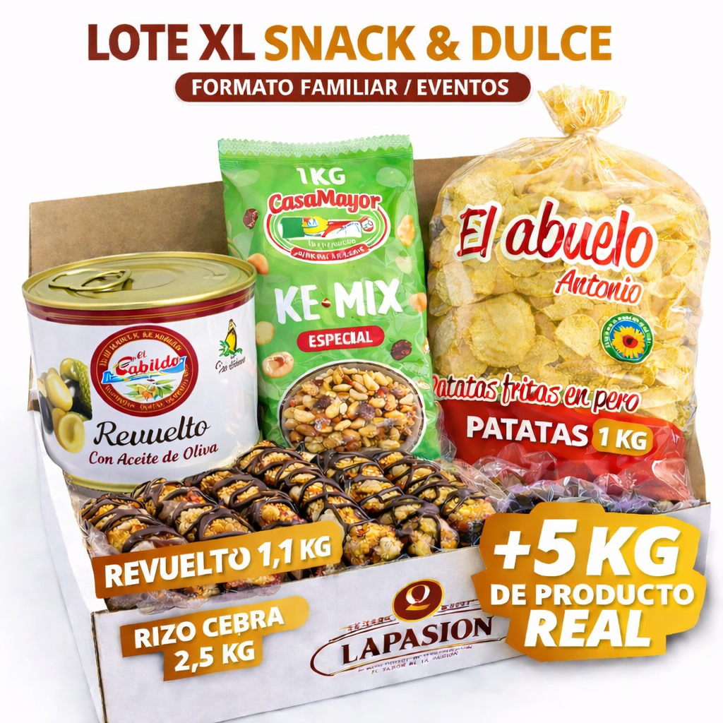 Lote XL Snack & Dulce (Formato Familiar/ Eventos)