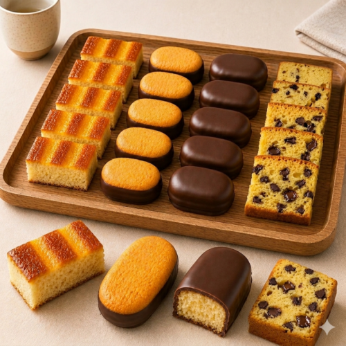 Caja Surtida Bizcochos 20 Unidades 4 Sabores Tiernos Esponjosos
