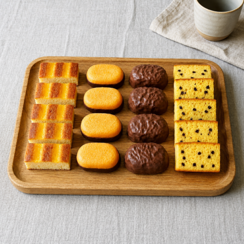 Caja Surtida Bizcochos 20 Unidades 4 Sabores Tiernos Esponjosos