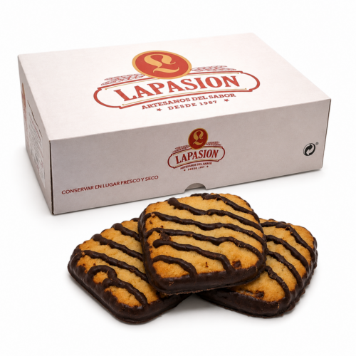 Galletas Rizadas de Mantequilla con Chocolate | Repostería Tradicional LaPasion | 168 ud aprox.