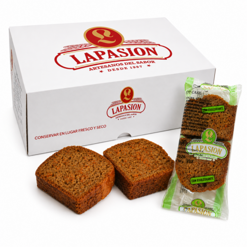 Cake de Zanahoria LaPasion 80 g – Sin Azúcares Añadidos | 2 kg | 23 ud arpox.
