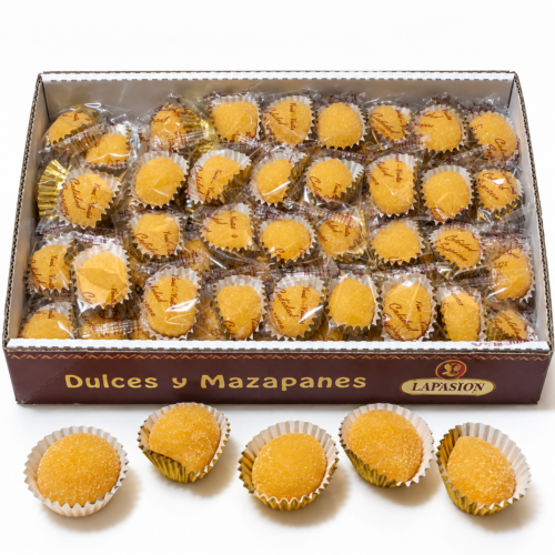 Yemas de Mazapán Tradicionales con Almendra y Yema de Huevo | Calidad Suprema | 1.5 Kg