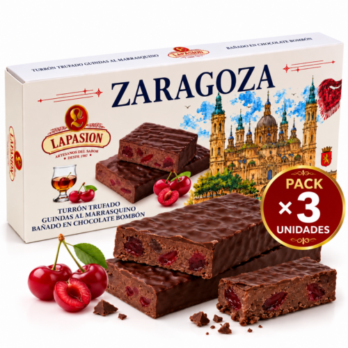 Turrón Trufado con Guindas al Marrasquino 200 g | LaPasion